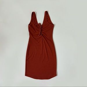 Mahogany Brown Bodycon Dress